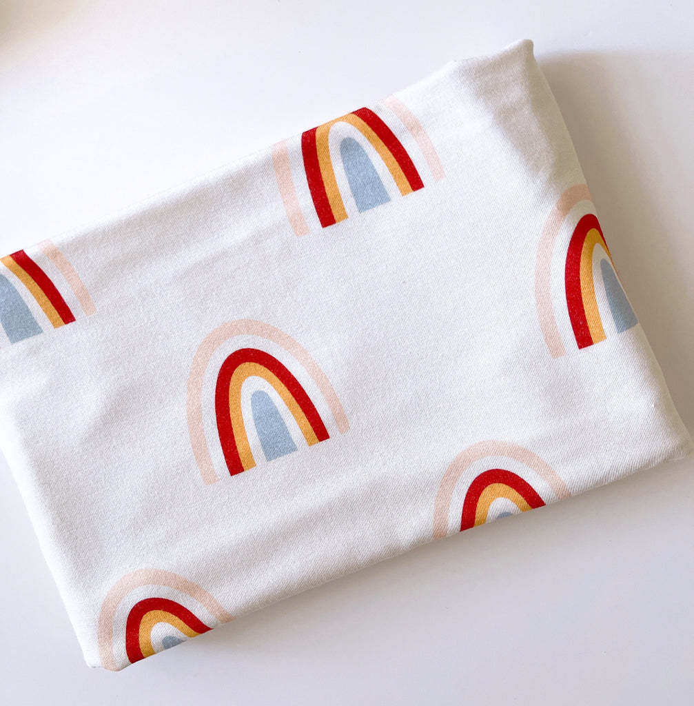 Rainbow bamboo Nursing Poncho Nursing Ponchos by Ubermums