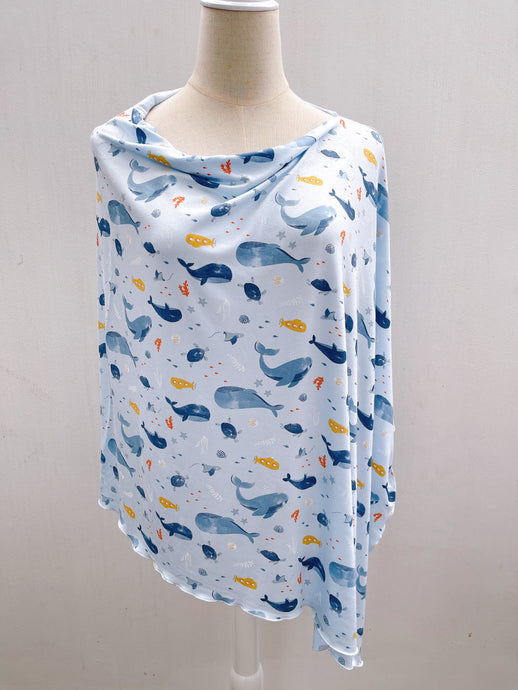 Whales Nursing Poncho