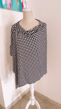 Small Houndstooth bamboo Nursing Poncho