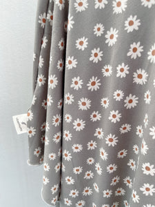 Daisies on Grey Nursing Poncho