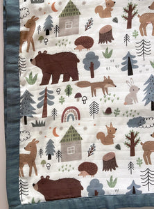 Bear & Friends 6 Layer Bamboo Muslin Blanket