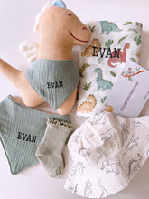 (Personalised) Dino Plush Baby Gift Set