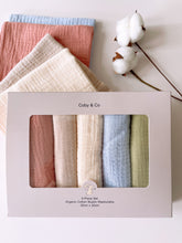 Cotton Muslin Wash Cloths - 5 pc pack