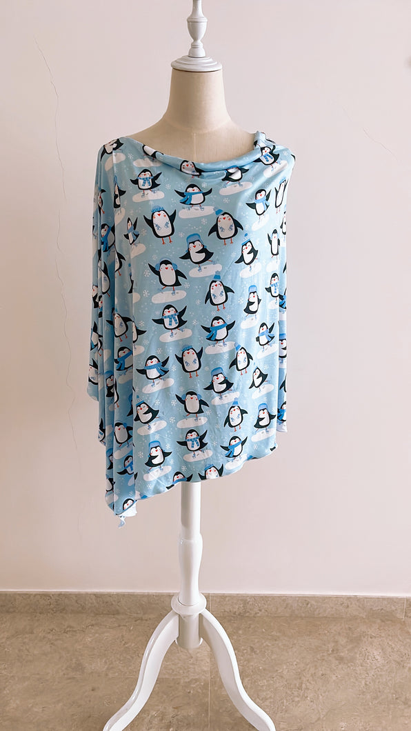 Penguins Nursing Poncho
