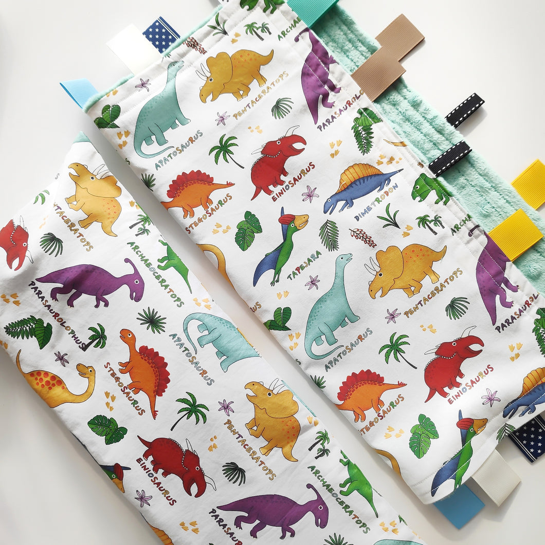 Dino names Tag Blankie