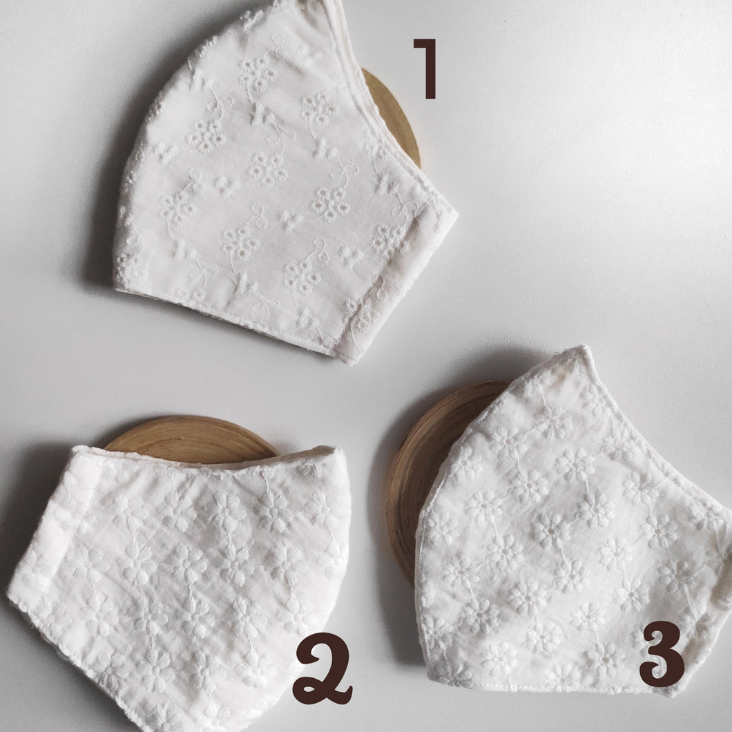 Broderie Series Face Mask (3 designs)