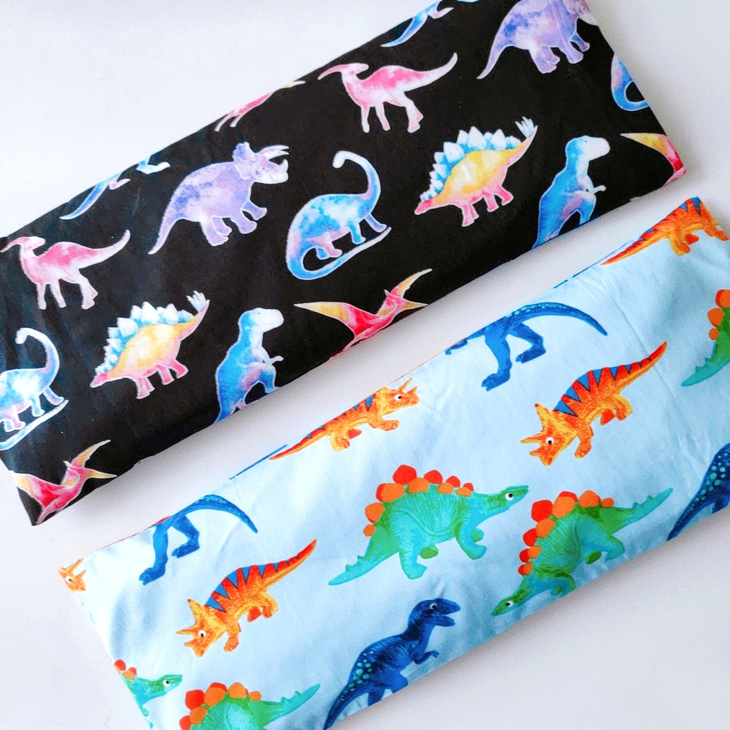 Dino(black) and Dino(blue) Beansprout Husk Pillow
