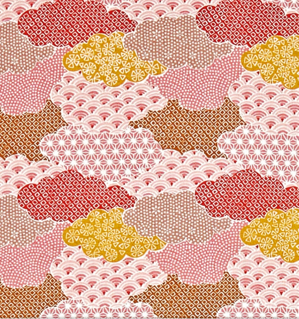 Oriental Clouds Pink  Face Mask (from$14)