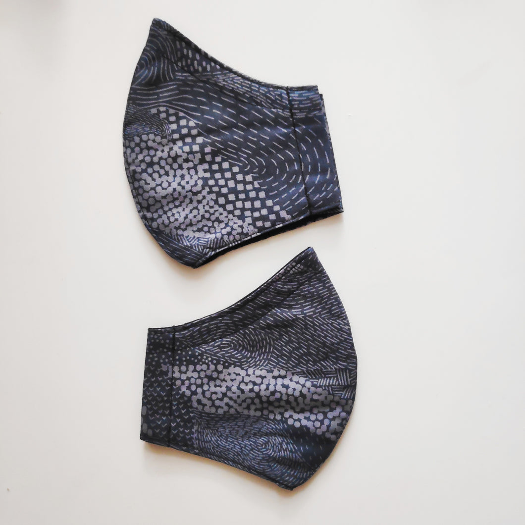 Grey Textures Face Mask (L & XL)