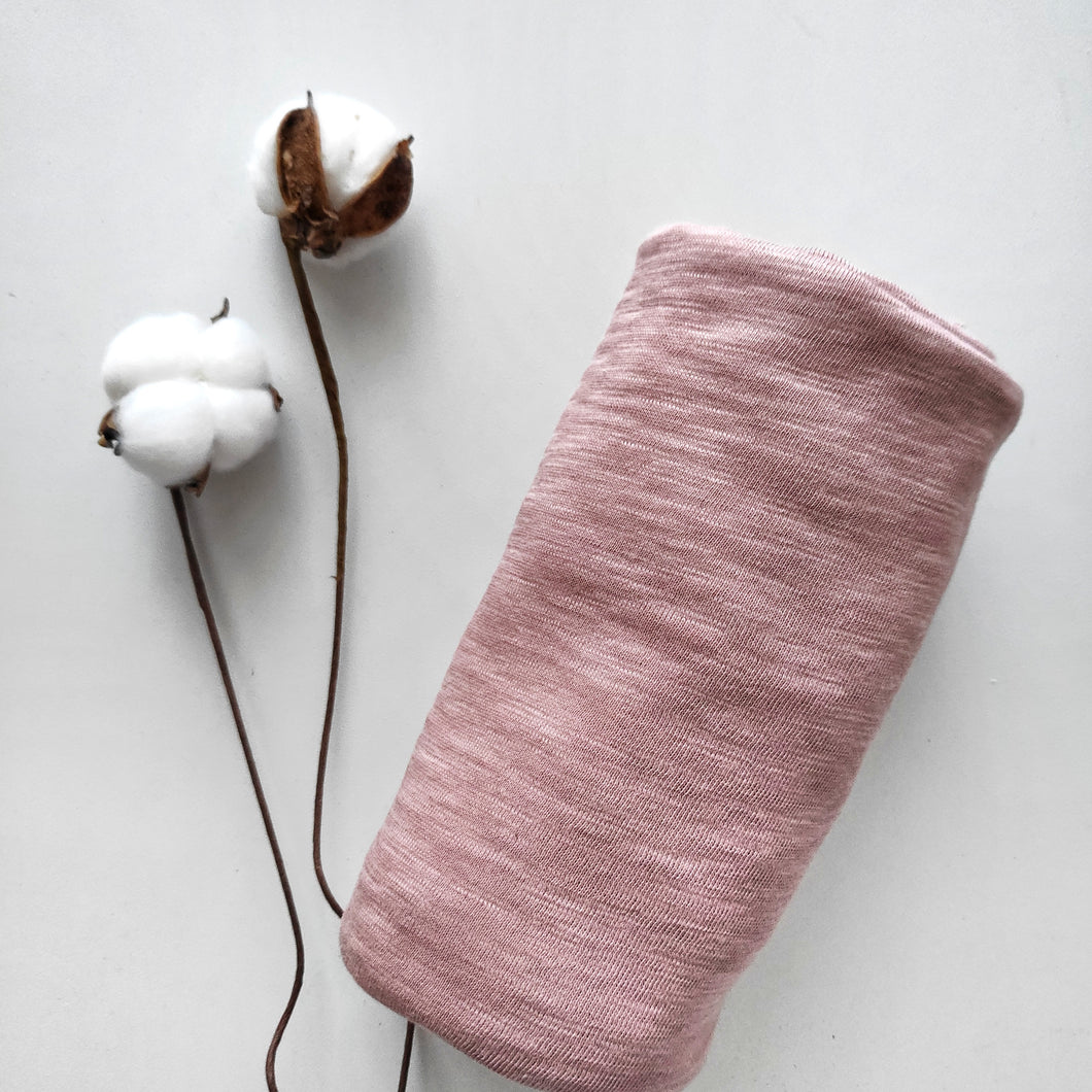 Dusky Pink Slub Jersey Nursing Poncho