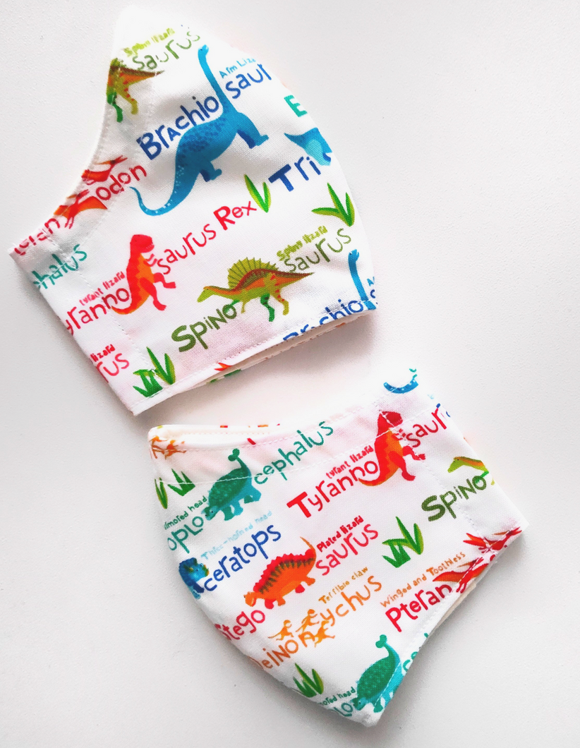 ABC Dinos Face Mask (from$14)