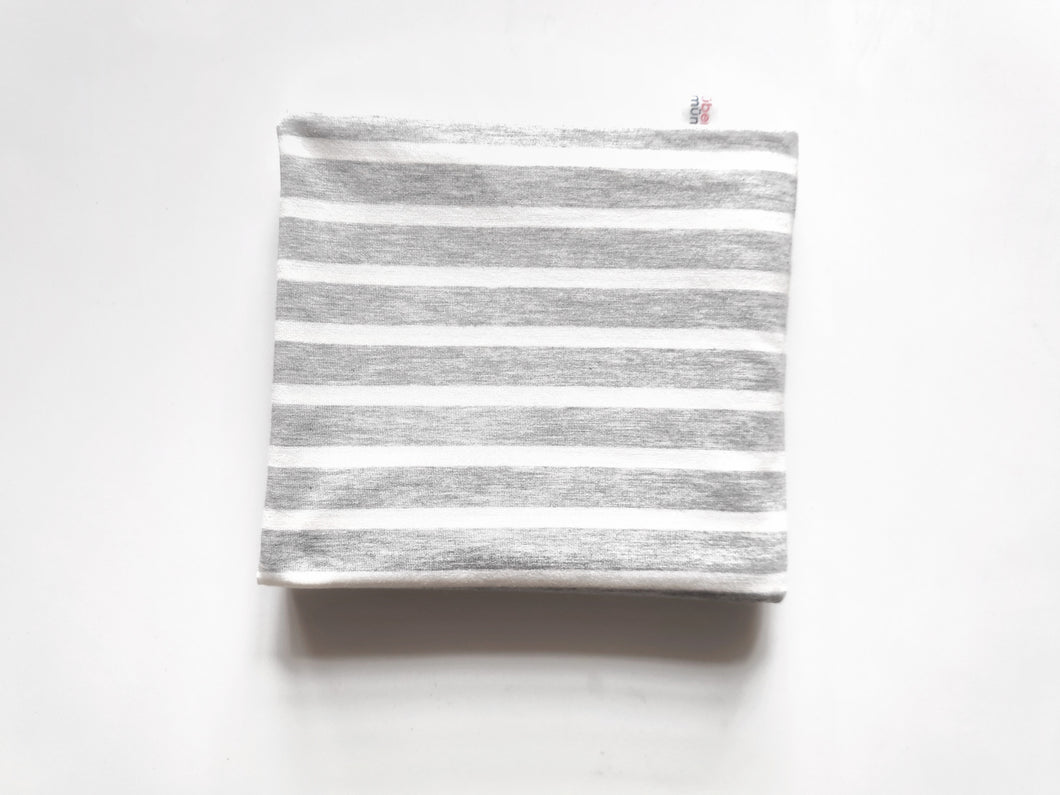 Lt Grey Mid-Striped Nursing Poncho
