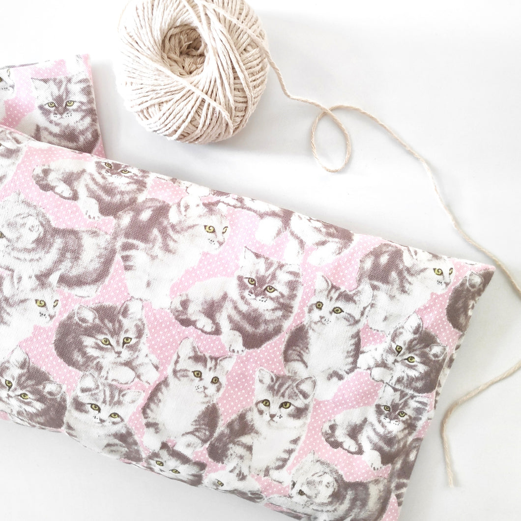 Playful Kitties Beansprout Husk Pillow