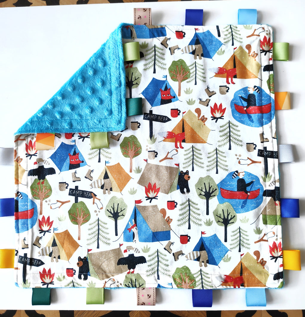 Camping Tag Blankie