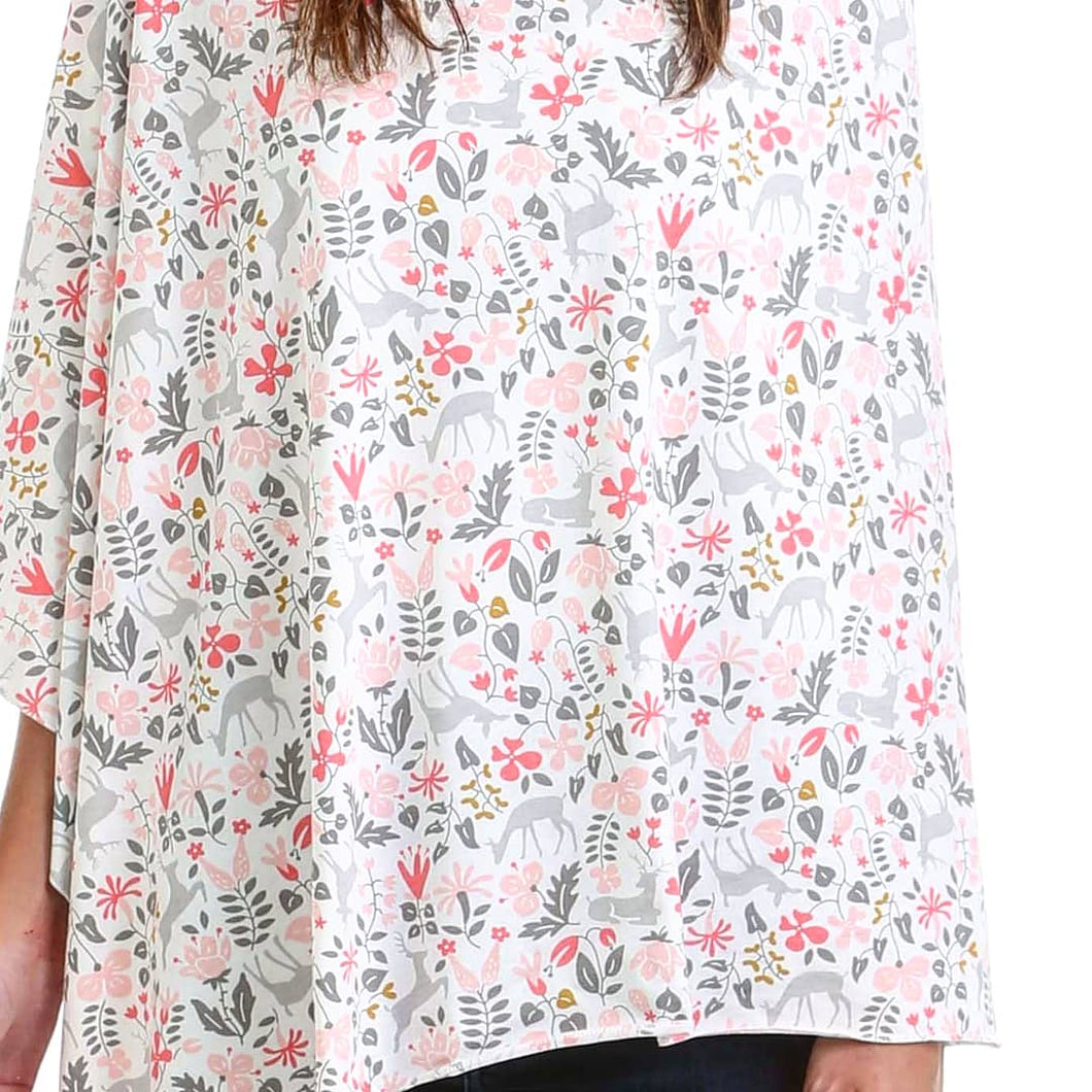 Scandi Woods Nursing Poncho (Cotton Spandex)