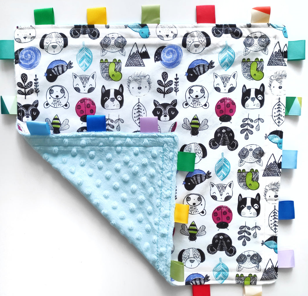 Forest Friends Tag Blankie