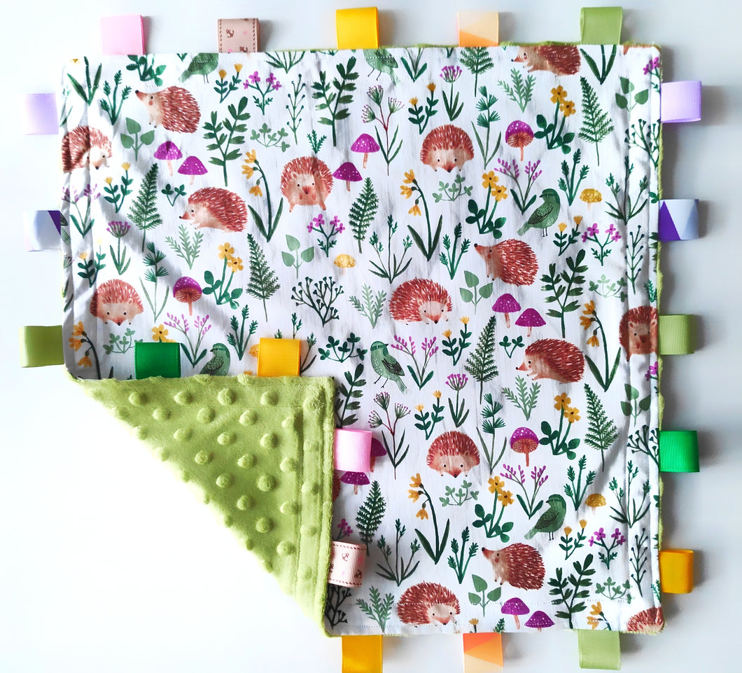 Hedgehogs Tag Blankie