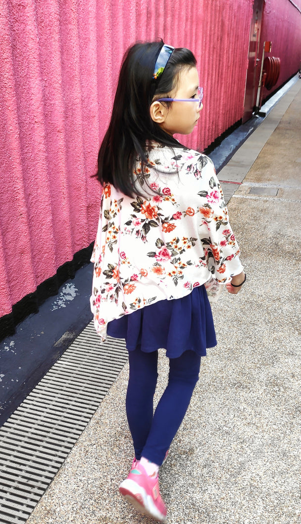 Autumn Bloom Children's Ponchos (Rayon Spandex)