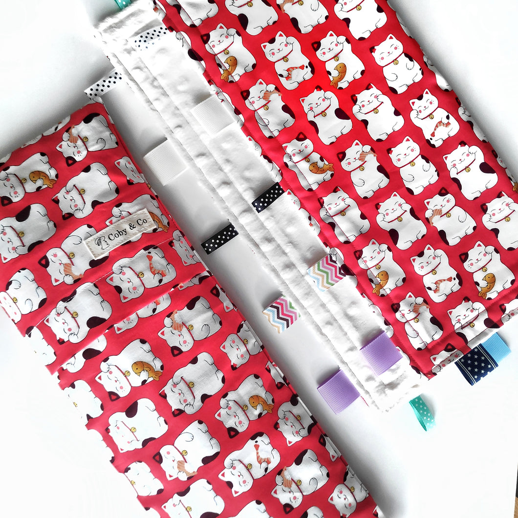 Happy Cat Tag Blankie