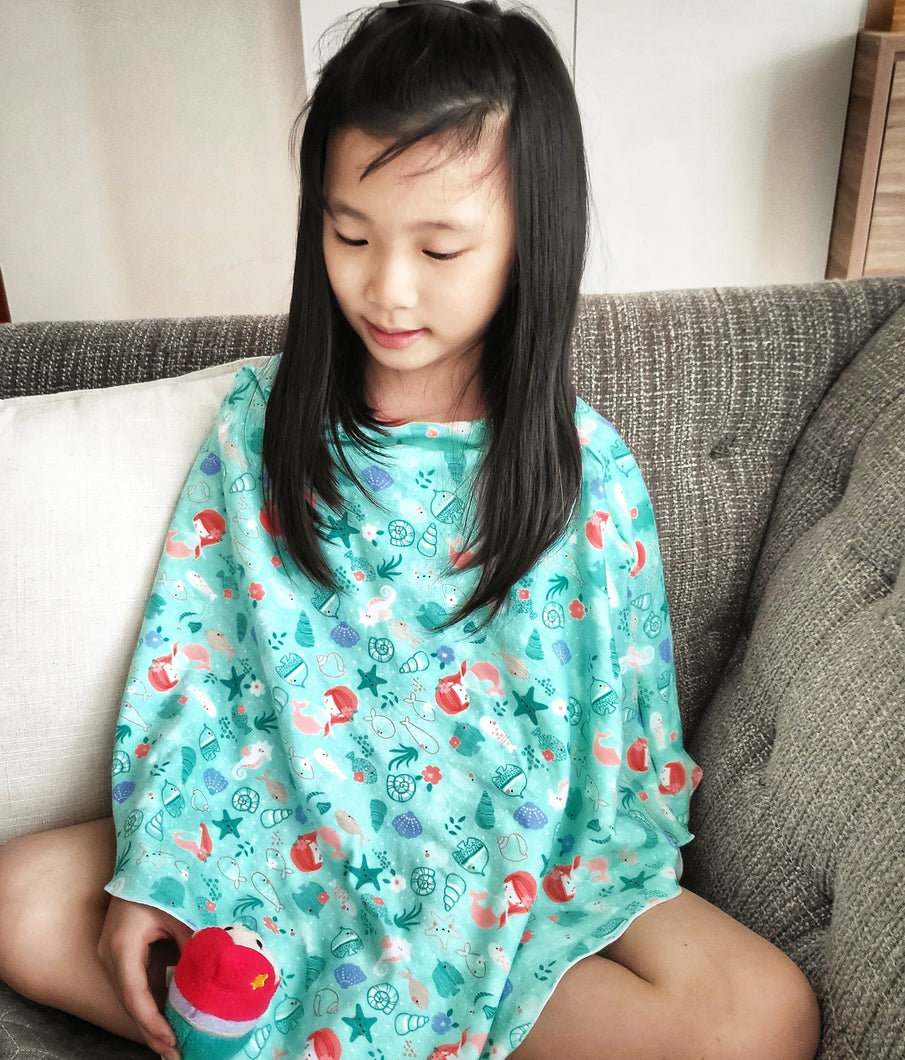 Mermaids  Children's Ponchos (Cotton  Spandex)