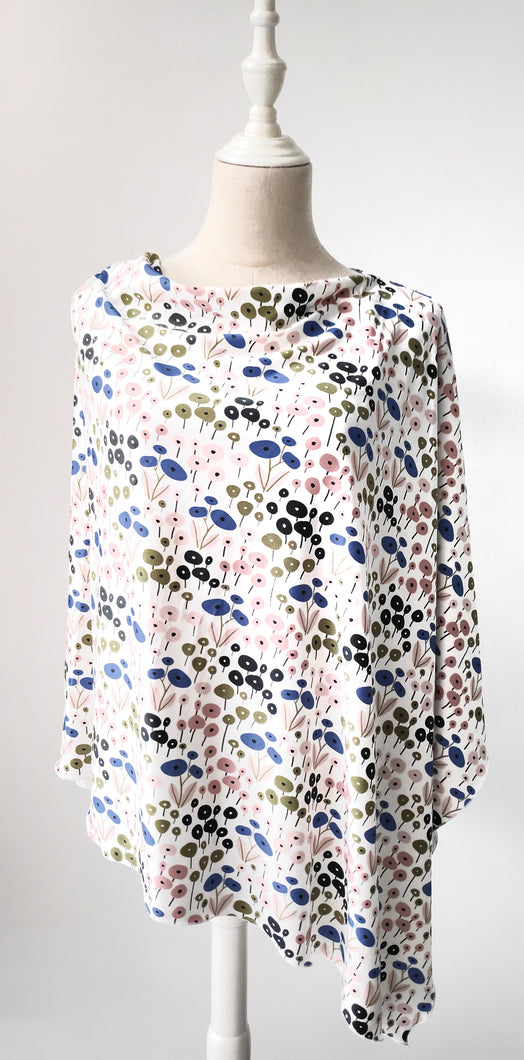 Mod Poppies Nursing Poncho