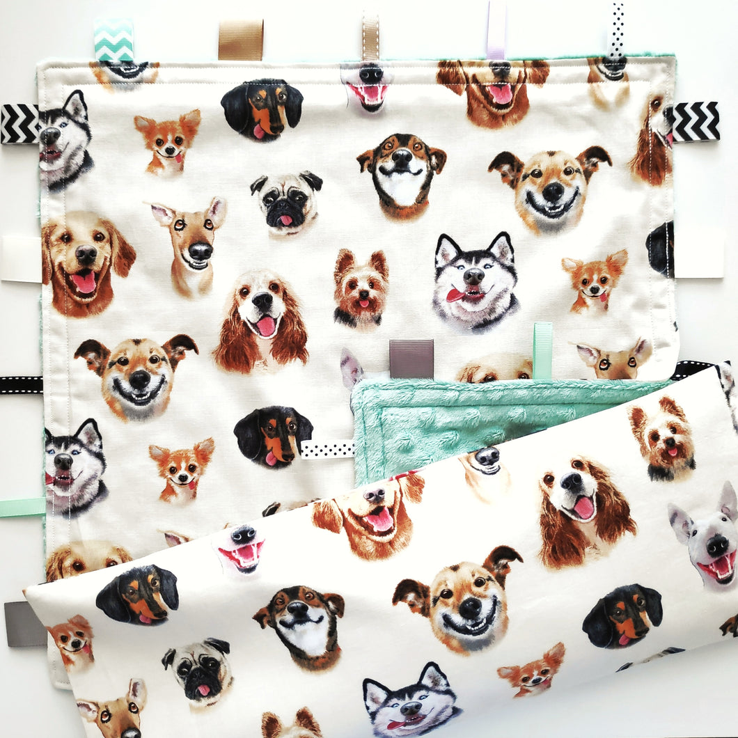 (Last pc) Dogs on Beige Tag Blankie