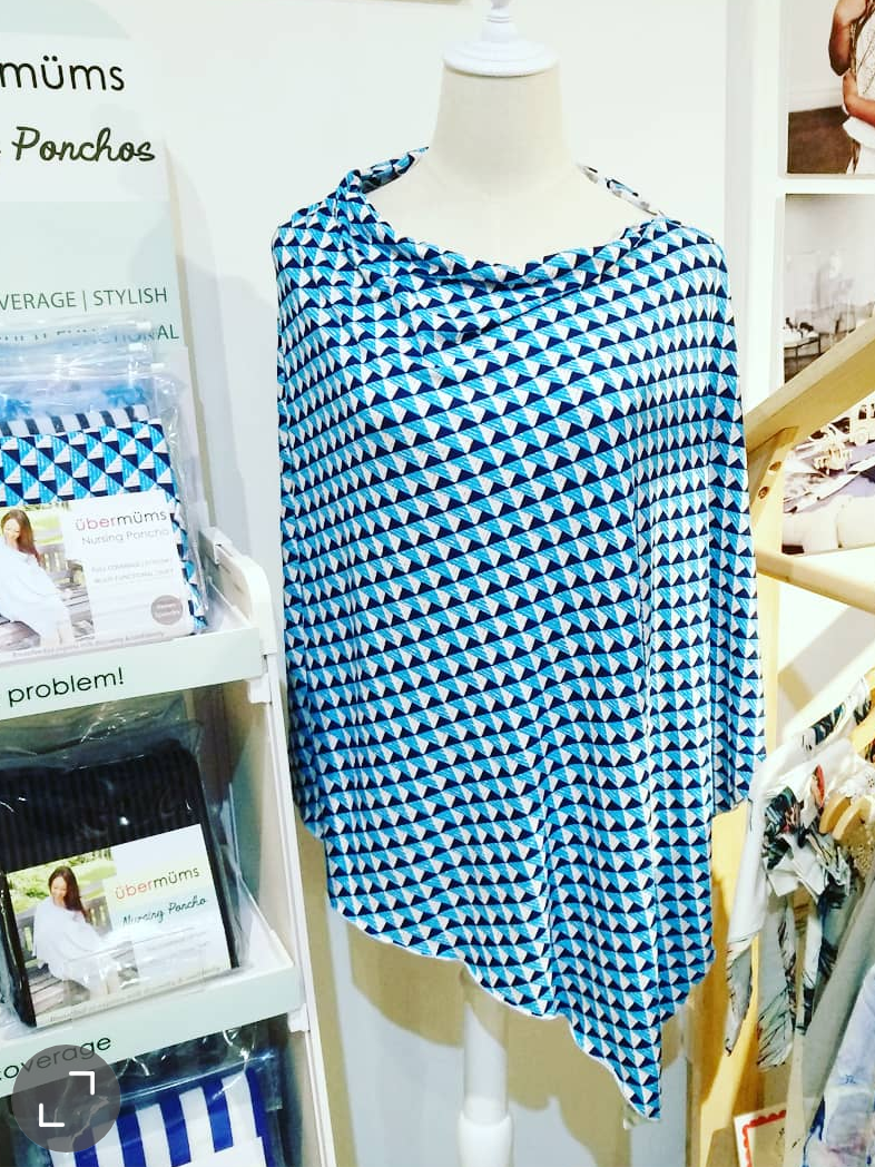 Mod Blue Nursing Poncho no I