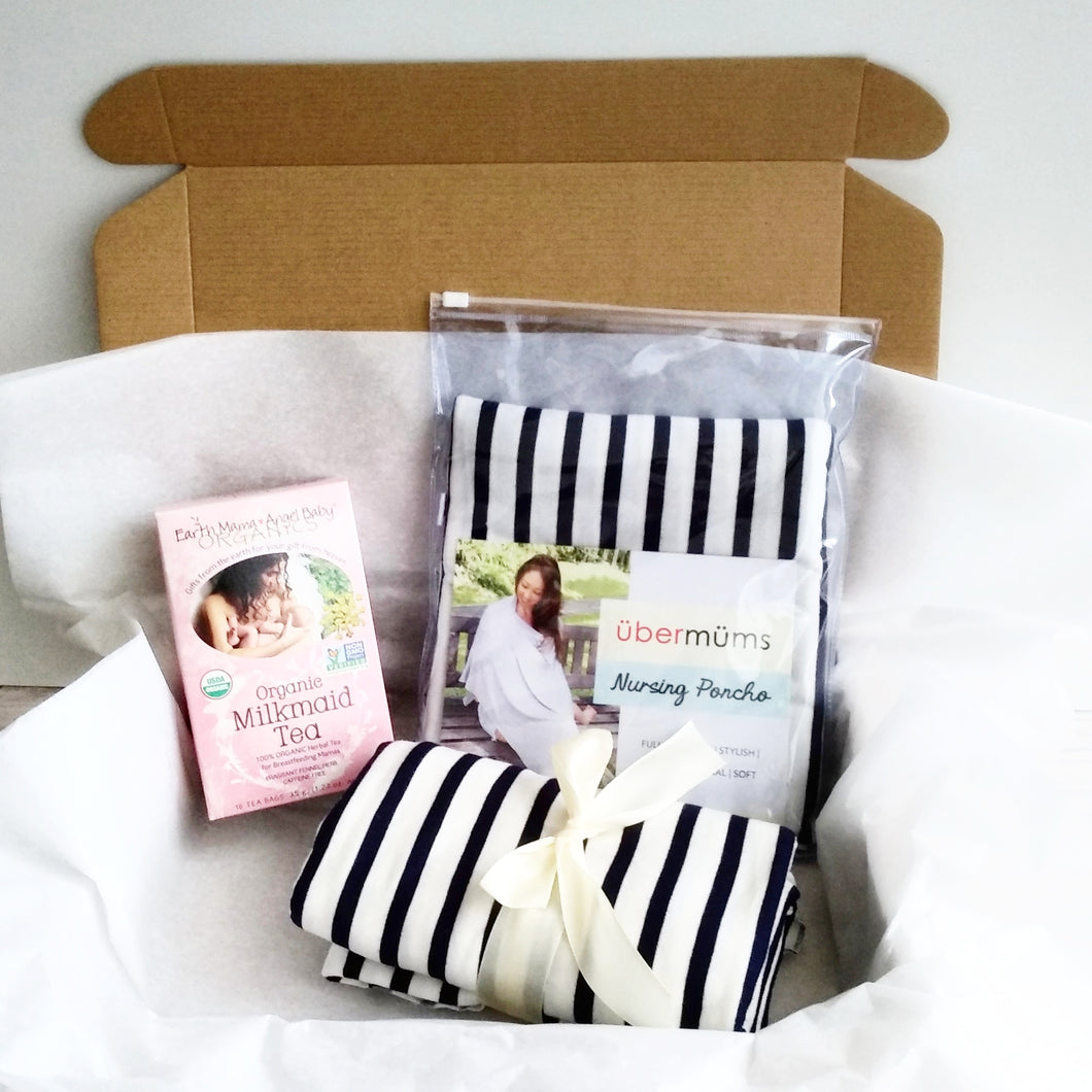 Earth Mama Angel Baby Breastfeeding Tea + Nursing Poncho Gift Set