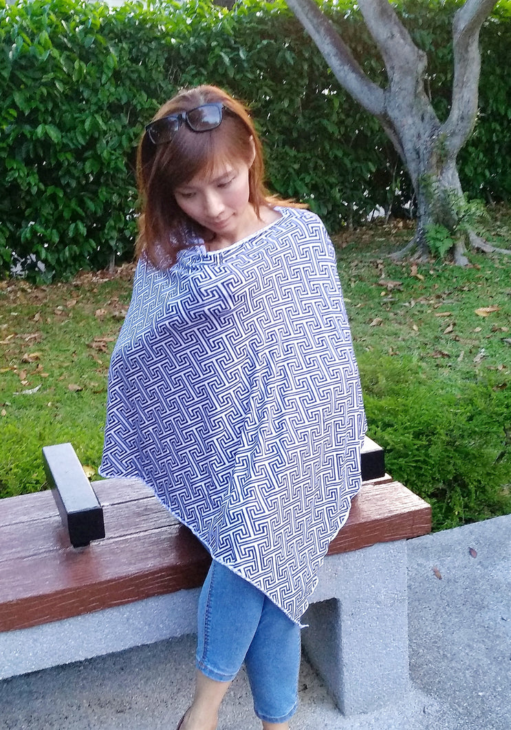 Kairos Nursing Poncho (Navy)