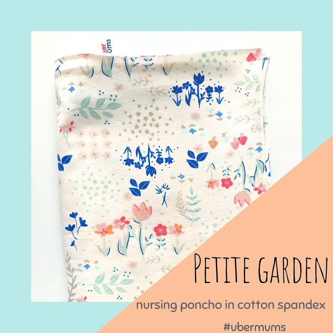 Petit Garden (Designer print) Cotton Spandex Nursing Poncho