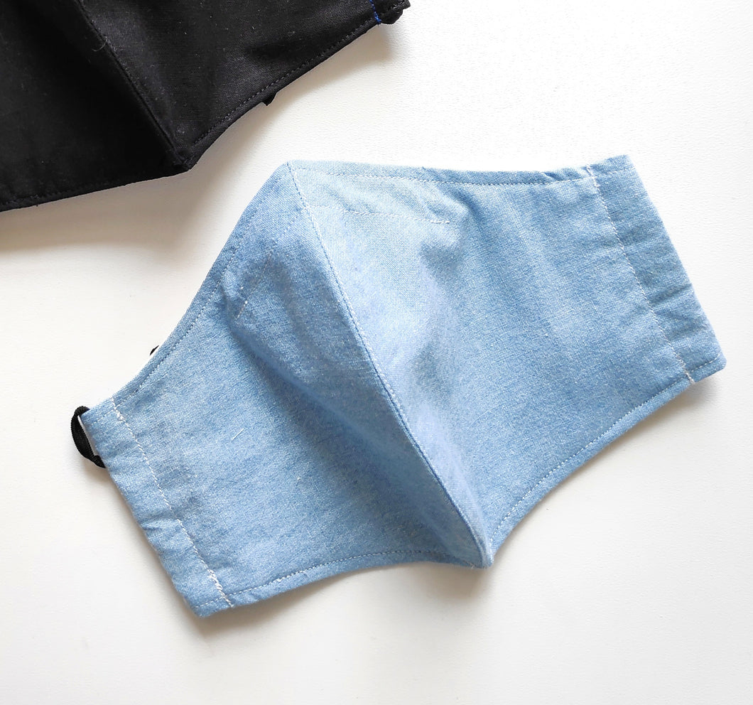 Light Denim Face Mask