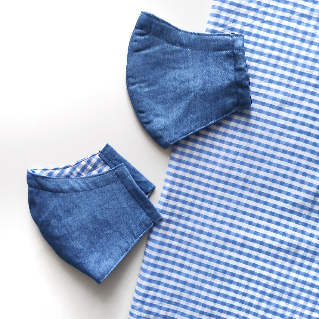 Chambray Blue Face Mask (From$16)