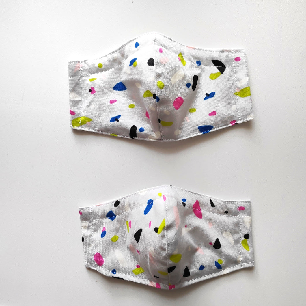 Confetti grey Face Mask (From$14)