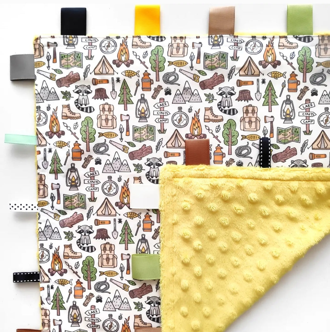 Camping Tag Blankie