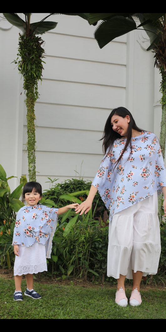 Blue Fleur Children's Ponchos (Rayon Spandex)