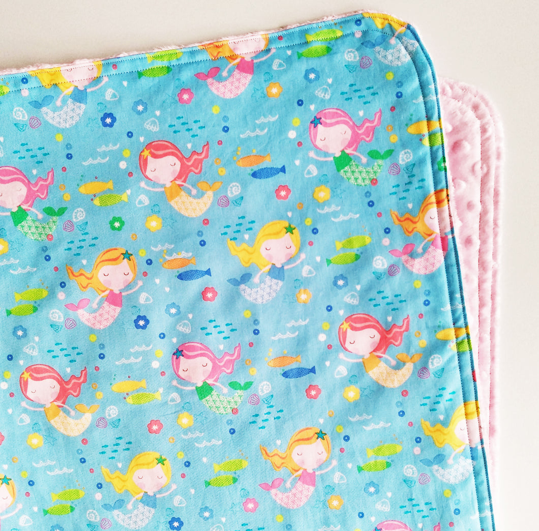 Small Mermaids Cloud Blanket