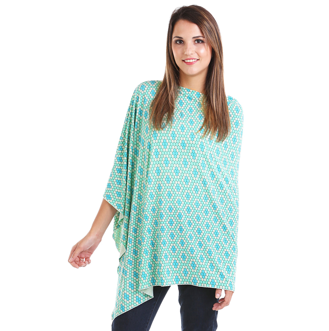 Turquoise Gems Nursing Poncho