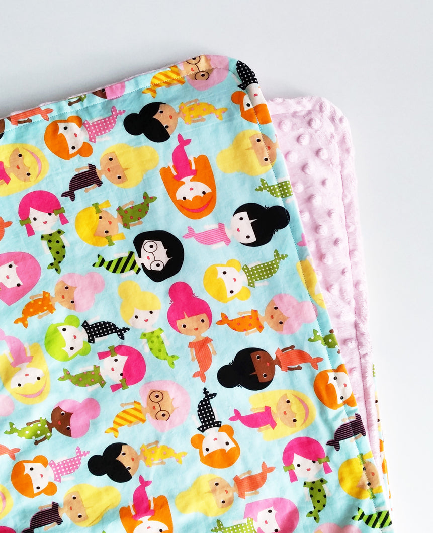 Big Mermaids Cloud Blanket
