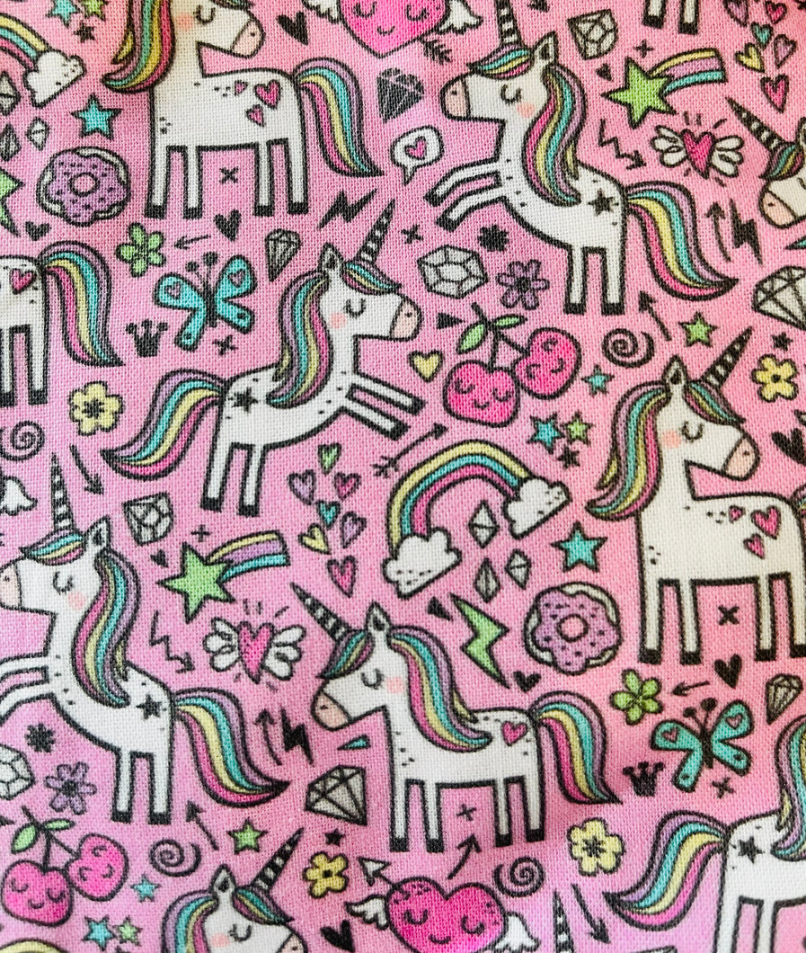 Pink Unicorn Face Mask