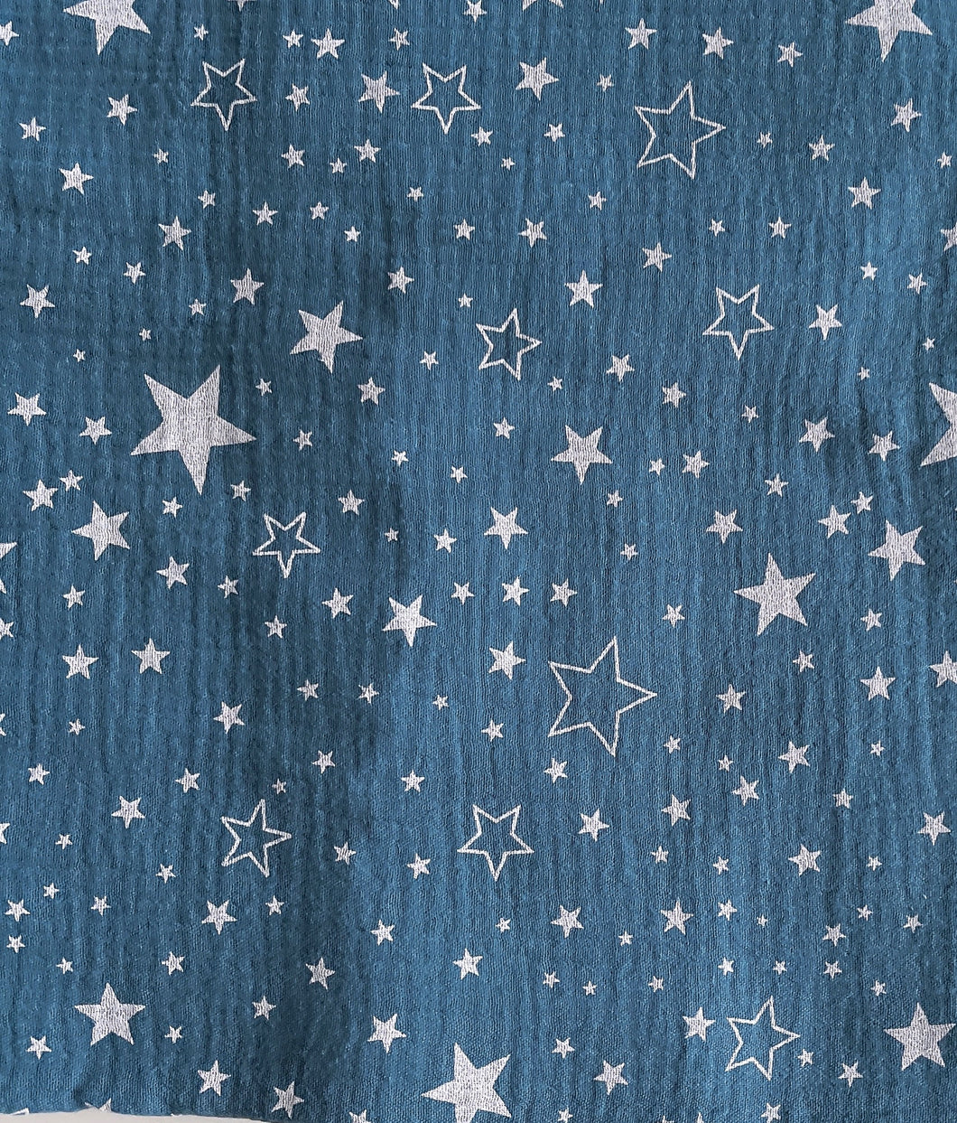 Dark Turquoise Stars(Double Gauze Muslin Cotton) Nursing Cover