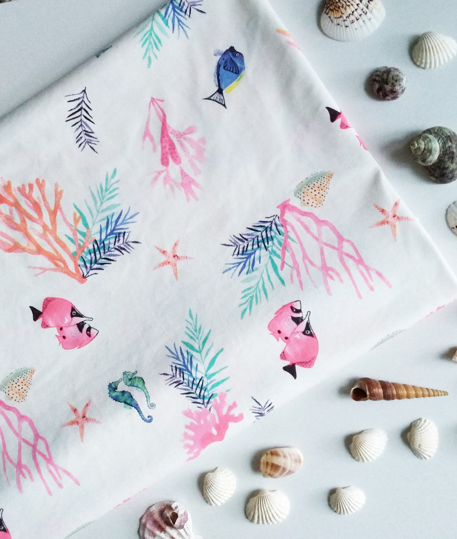 Under the Sea (COTTON SPANDEX) Nursing Poncho